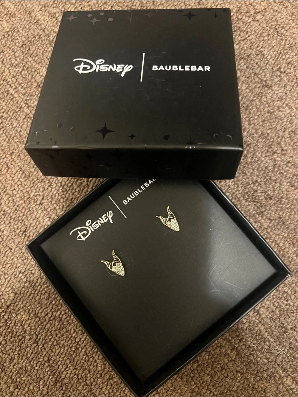 Baublebar Disney villains Maleficent earrings NWT